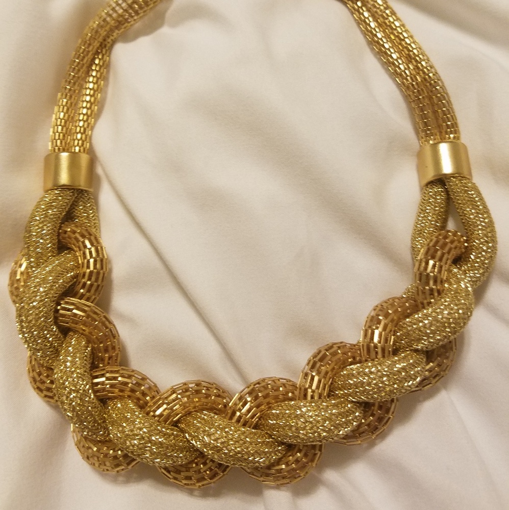 Target Gold Statement Necklace - Picture 6 of 6